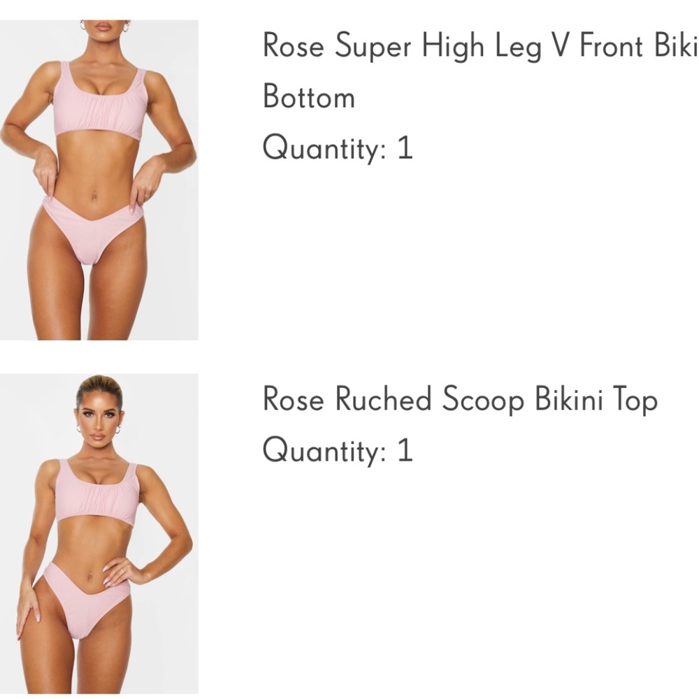 Pink bikini